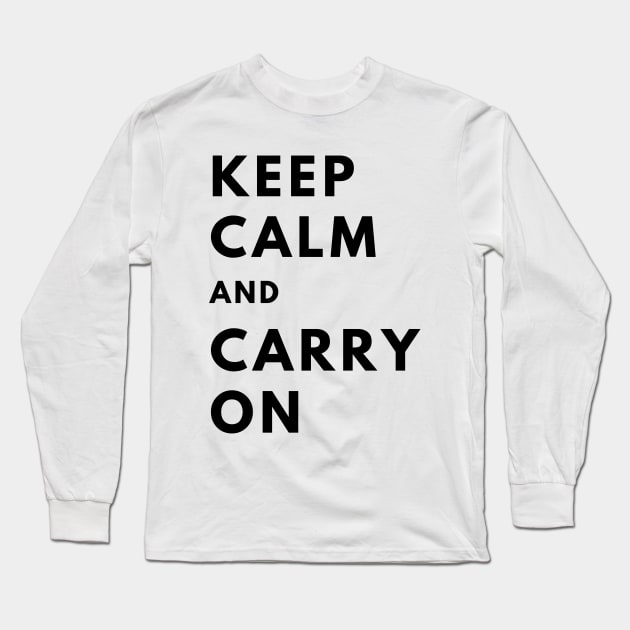 Keep Calm and Carry On Long Sleeve T-Shirt by officialdesign